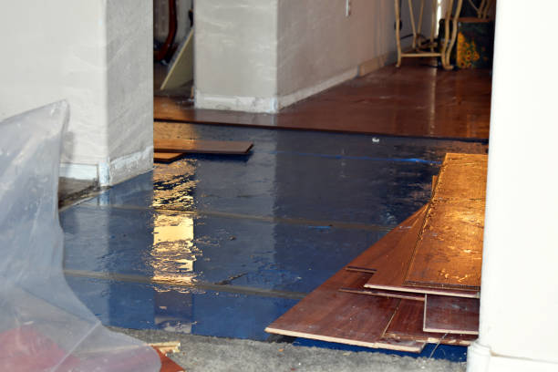 Professional Emergency Water Damage Restoration technician working in Ramsey, NJ